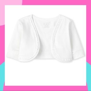 Toddler Girls Ruffle Shrug, NWT